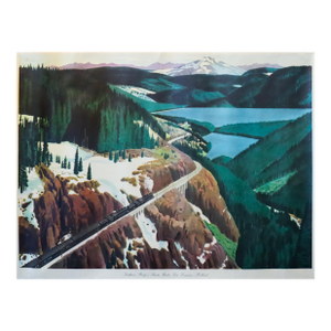 1950 American Transport Poster, 'Southern Pacific Lines (Shasta Route)', Fred Ludekens