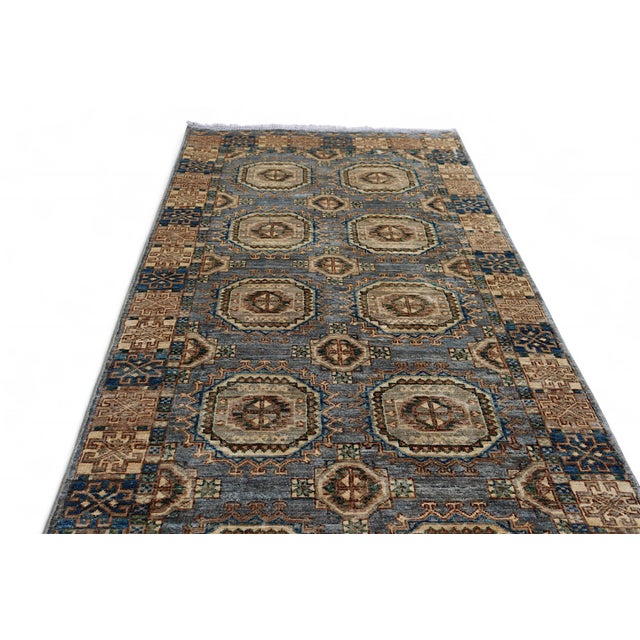 Vintage Tribal Hand-Knotted Runner Rug, 2010s For Sale - Image 17 of 18