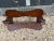 Pair of Vintage Vinyl Seat Brass Inlaid Camel Saddle Stools For Sale - Image 12 of 12