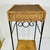 1980s Vintage Coastal Boho Chic Arts & Crafts Wicker and Twisted Rope Metal Plant Stand For Sale - Image 9 of 12