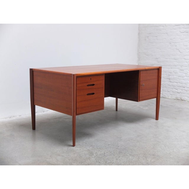 Freestanding Desk with Bookshelf by Wilhelm Renz, 1960s For Sale - Image 4 of 18