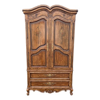 1980s Drexel Brittany Collection Bedroom Clothing Armoire For Sale