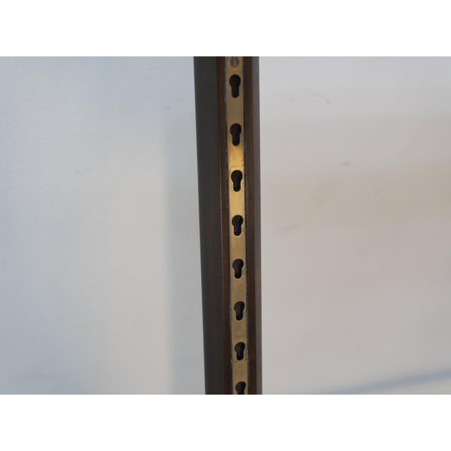 Brown 1960s Mid Century Wall Shelf Unit W/ 6 Shelves For Sale - Image 8 of 16