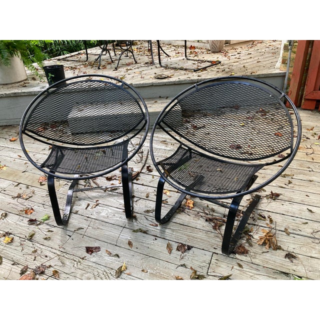 Mid-Century Modern Tempestini for Salterini Cantilever Radar Chairs - A Pair, Attributed For Sale - Image 3 of 8