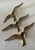 Solid Brass Birds in Flight Wall Sculptures, Set of 3, 1960's-1970's For Sale - Image 4 of 4