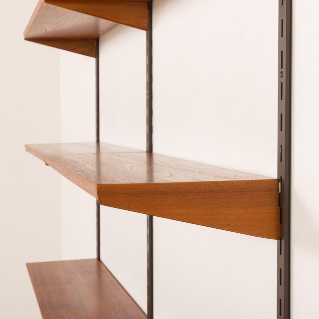 Vintage Teak Shelving Unit by Kai Kristiansen for FM Mobler, 1960s For Sale - Image 9 of 12