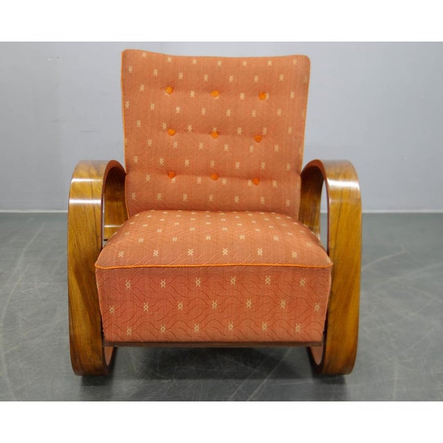 Tank Armchair in Laminated Bentwood attributed to Miroslav Navratil, 1930s For Sale - Image 6 of 15