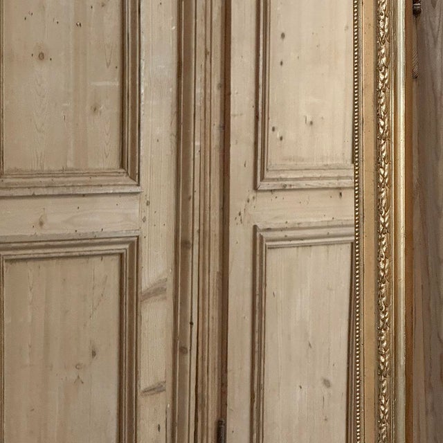 19th Century French Louis XVI Transitional Gilded Mirror For Sale - Image 12 of 16