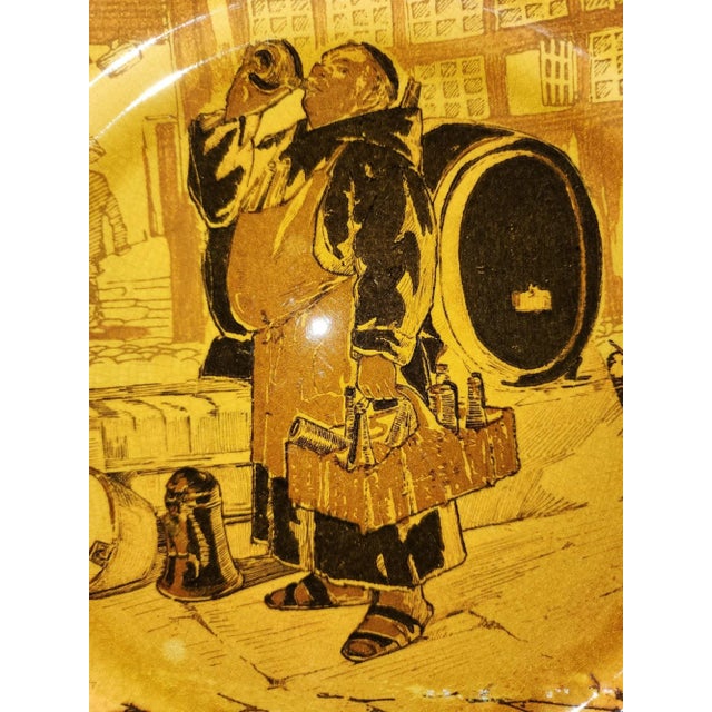 Early 1908 rare Royal Doulton cabinet plate by Charles Noke, the premier Doulton artist, with signature. Motif of a...