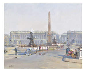 Constantine Kluge, Palace de la Concorde, Paris, 1950, Oil on Canvas