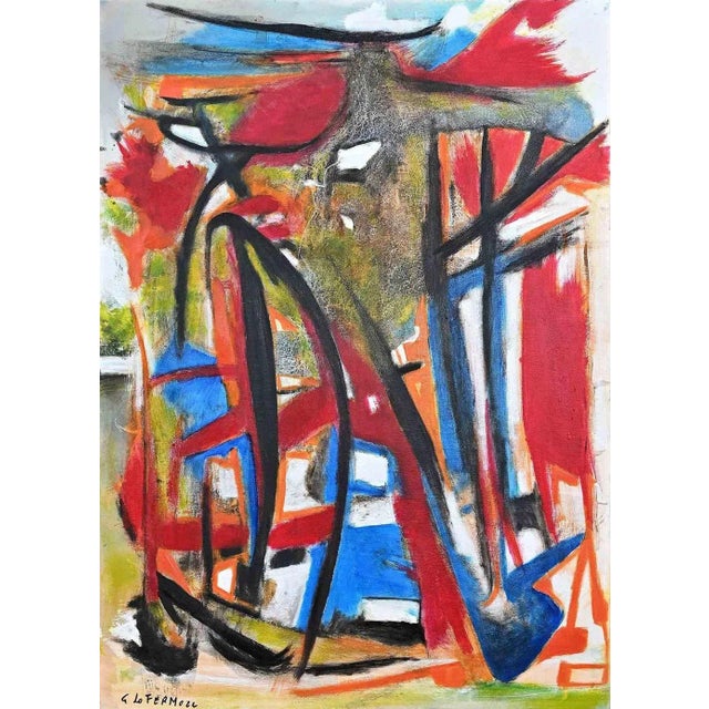 Giorgio Lo Fermo, Abstract Expression, Original Oil on Canvas, 2022 For Sale - Image 5 of 5