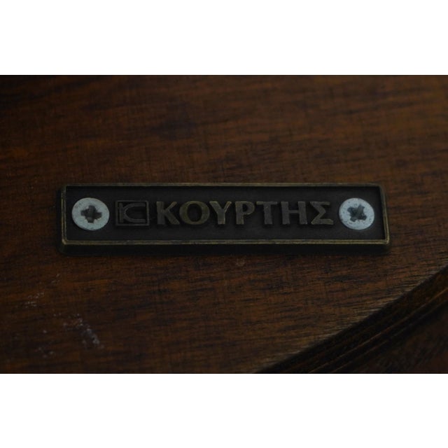 Rho Mobili Neoclassical Inlaid Pedestal Lamp Center Table For Sale - Image 13 of 13