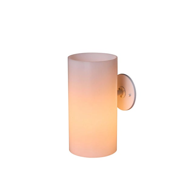 Mid-Century Modern 1960s Hans Agne Jakobsson Model #V157 Cylindrical Wall Lamps for Ab Ellysett For Sale - Image 3 of 13