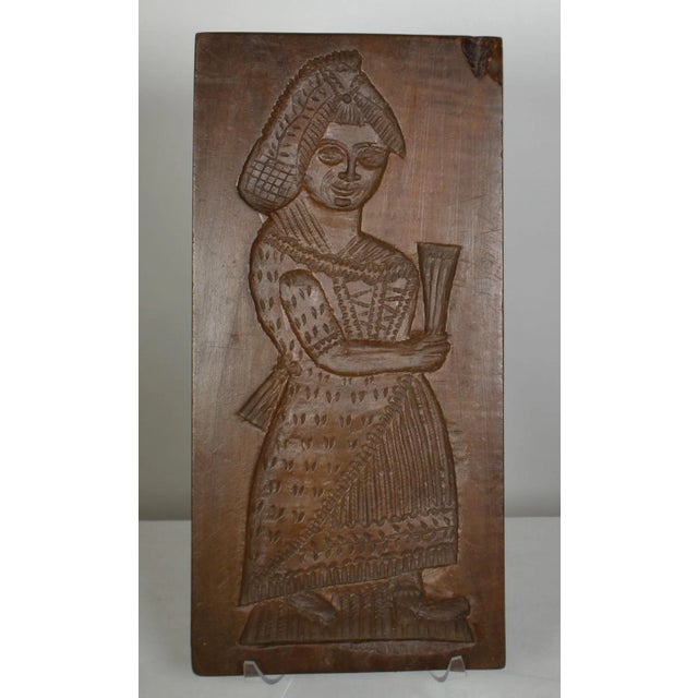 Folk Art Double Sided Wooden Gingerbread Mold For Sale - Image 3 of 5