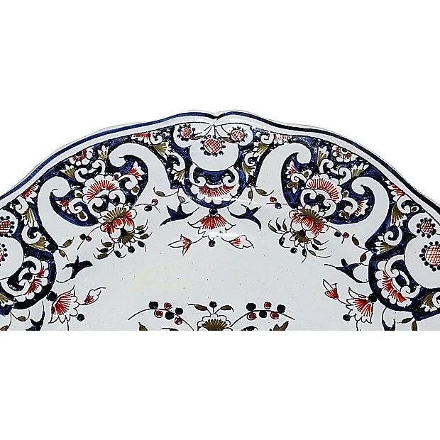 French French Faience Plate For Sale - Image 3 of 6