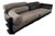 Vintage Molto + Di 14 Mariani Pace Collection Italian Gray/Black Leather Sofa For Sale