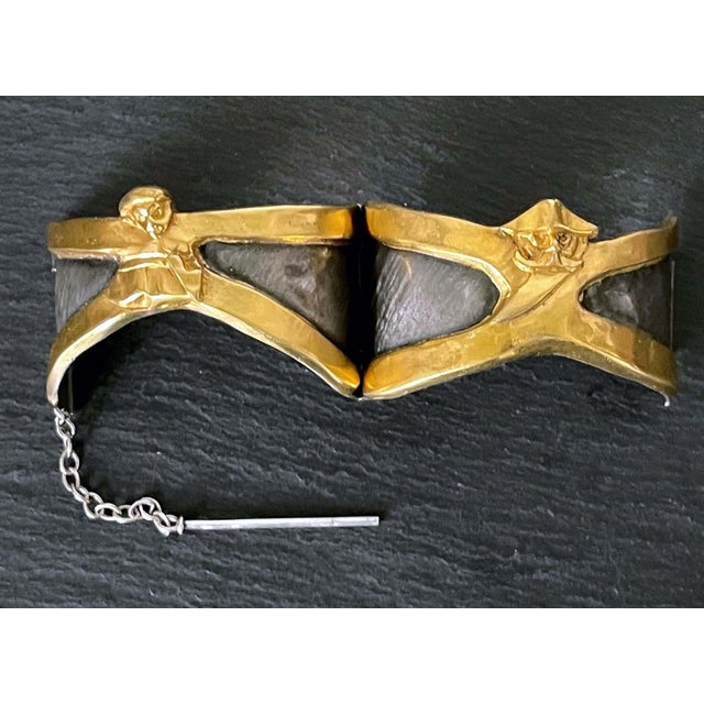 French Art Bronze Bracelet by Line Vautrin For Sale - Image 10 of 14