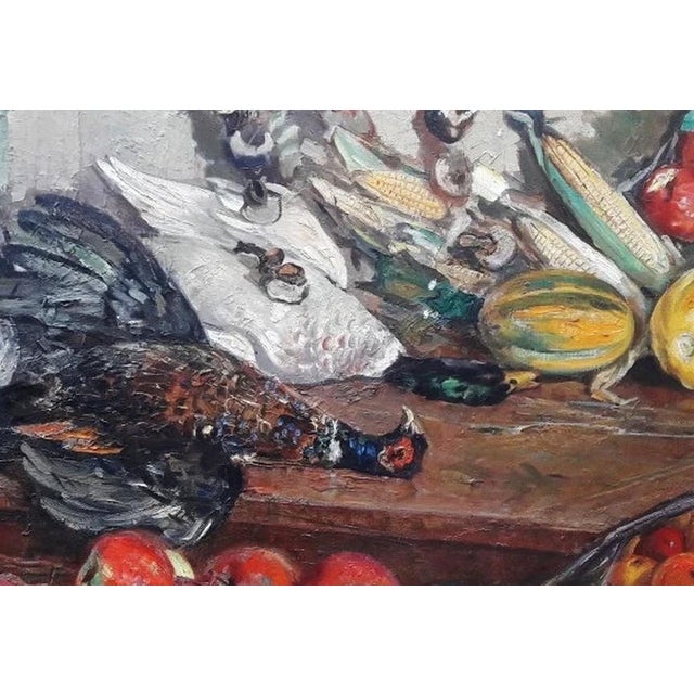 1960s Autumn Landscape Oil Painting Original Art, Artist Sharkevich For Sale - Image 6 of 6