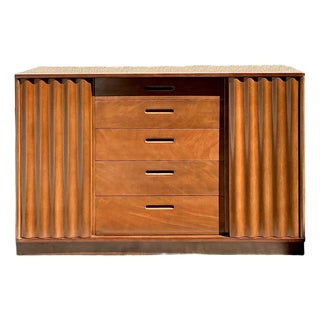 Vintage Edward Wormley for Dunbar Sliding Door Sideboard For Sale