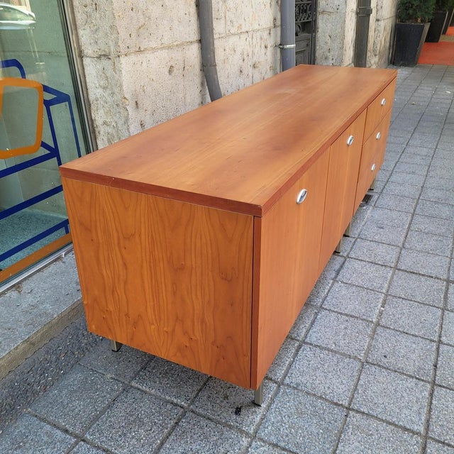Mid-Century Sideboard in Wood and Steel after George Nelson, 1970s For Sale - Image 17 of 18