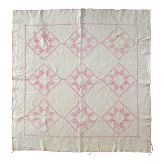 Early 20th Century Irish Chain Quilt For Sale