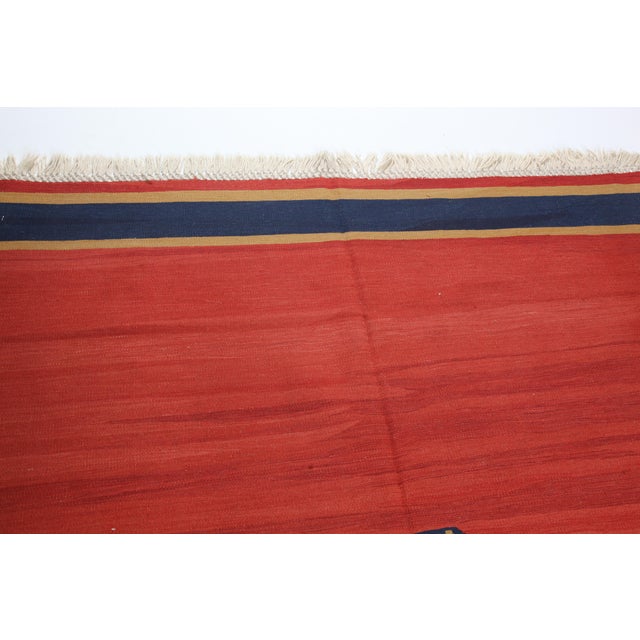 1990s Turkish Handmade Kilim Rug - 5′4″ × 7′9″ For Sale - Image 12 of 13