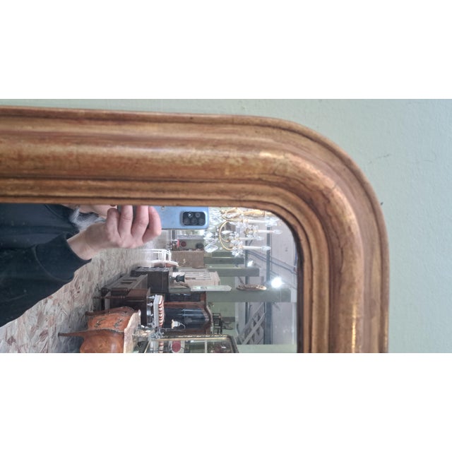 Antique Gilded Mirror, 1890s For Sale - Image 5 of 8