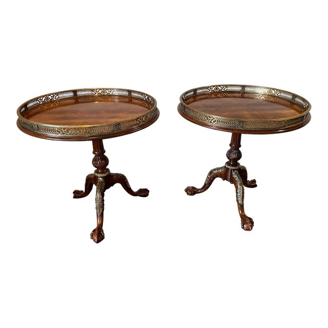 John-Richard Mahogany Tea Tables - Set of 2 For Sale