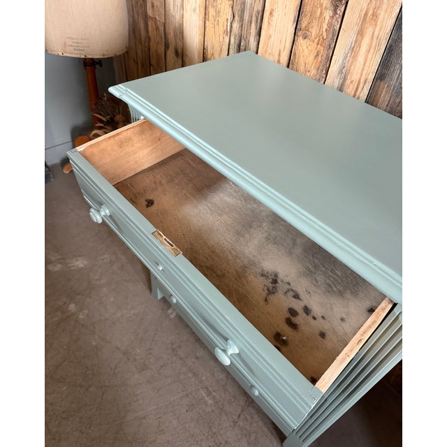 Art Deco Style Green Chest of Drawers, 1950s For Sale - Image 11 of 15