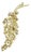 Diamond Floral 14k Yellow Gold Cluster Large Leaf Brooch Pin For Sale