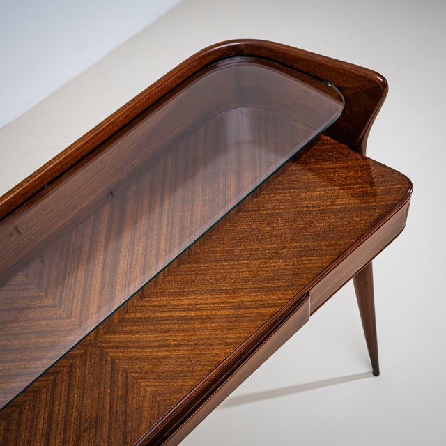 Wall Console With Glass Shelf, Italy, Mid-20th Century For Sale - Image 10 of 10