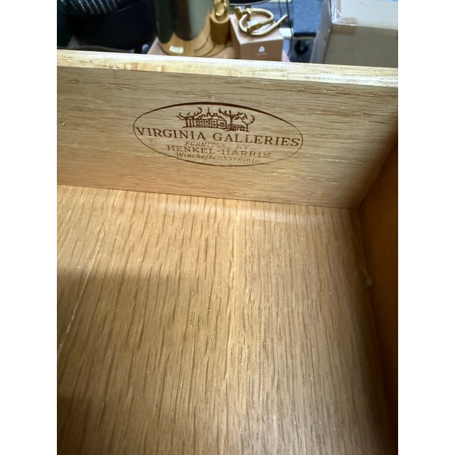 Brown 1970s Henkel Harris Solid Wild Black Cherry Chippendale Sideboard/Buffet For Sale - Image 8 of 12