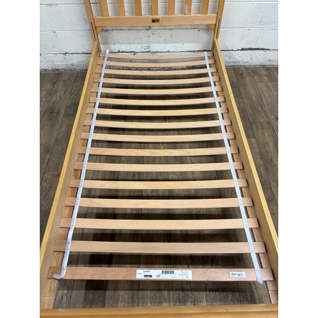 Vintage Child Craft Industries Twin Size Mission Arts & Crafts Style Sleigh Bed For Sale - Image 9 of 10