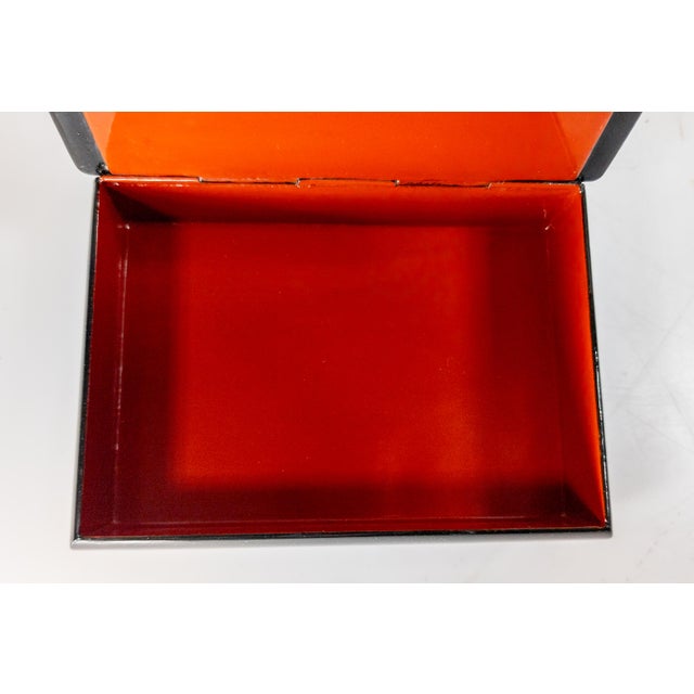 20th Century Russian Palekh School Lacquer Jewelry or Trinket Box For Sale - Image 13 of 16