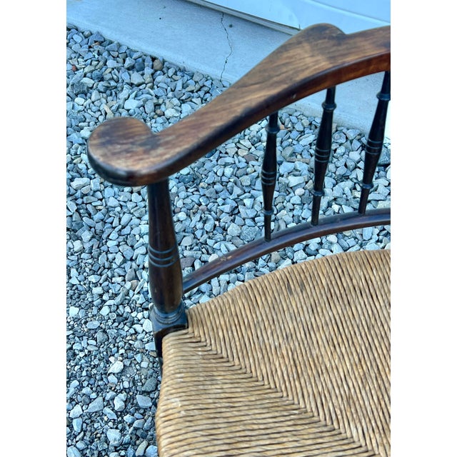 Brown Antique Edwardian Style Corner Chair For Sale - Image 8 of 9