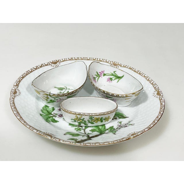 Flora Danica porcelain set by Bing & Grøndahl, Denmark 1928-1931 Porcelain set by Bing & Grøndahl hand-painted by Frida...