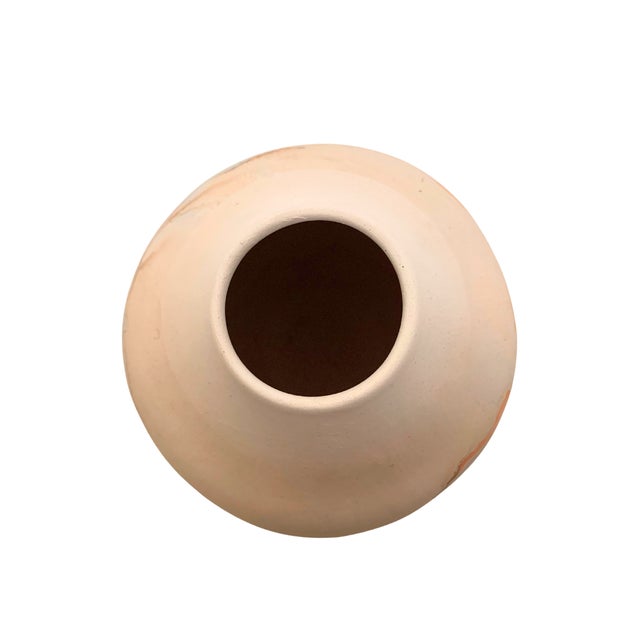 Vintage Nemadji Pottery Marbled Clay Vase For Sale - Image 4 of 6