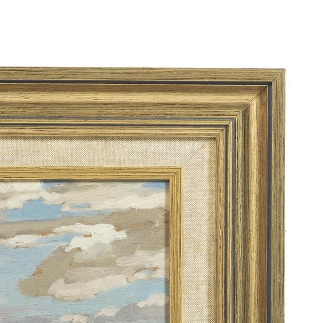 Jules Louis Moreteau, River View, Oil Painting For Sale - Image 4 of 6