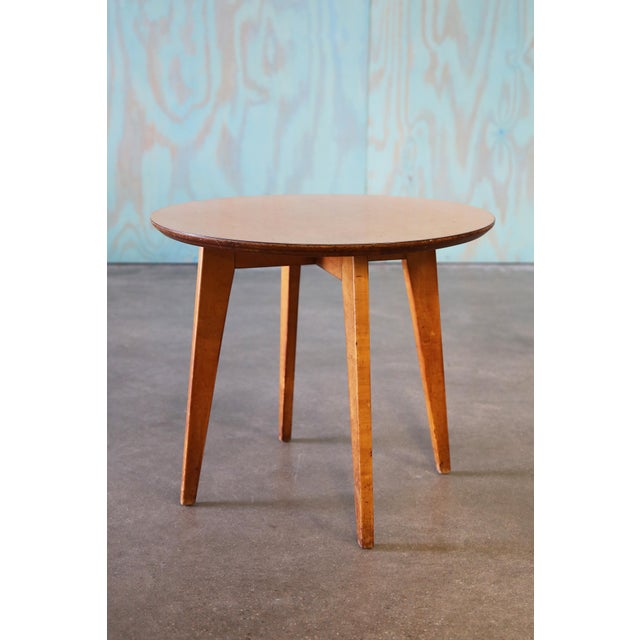 Mid Century Modern 1950s Jens Risom Style Birch Table With Splay Legs For Sale - Image 4 of 10