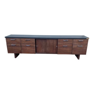 1960s Jens Risom Style Executive Credenza For Sale