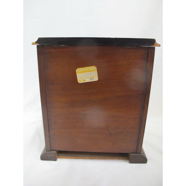 Antique Victorian Wood Travel Secretary Desk File Box W/Inkwells & Calendar For Sale - Image 11 of 12