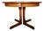 Extendable Round Table in Wood, 1970s For Sale