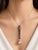 Traditional 18K White Gold Diamond Gemstone Tahitian Pearl Pendant Necklace For Sale - Image 3 of 3