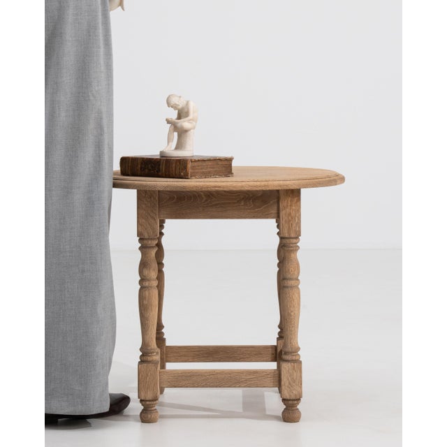 20th Century French Oak Side Table with Square Top For Sale In Greensboro - Image 6 of 10