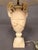 19th Century French Hand-Carved Marble Table Lamp With Floral & Grape Vine Motifs For Sale - Image 15 of 16