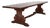 Italian Walnut Trestle Table, 1920s For Sale