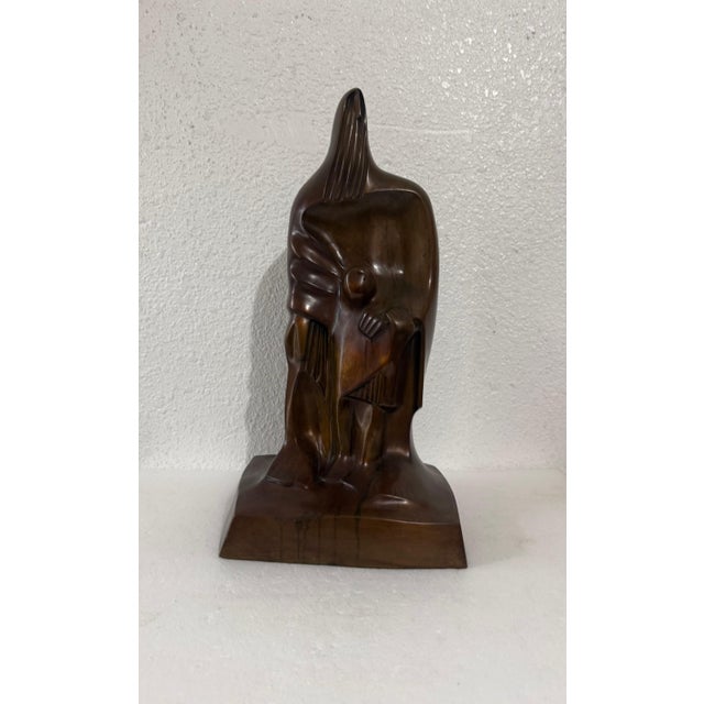 Metal Dani Daniel Kafri, Large Dani Kafri Israeli Modernist Judaica Birkat Kohanim Bronze Sculpture For Sale - Image 7 of 11