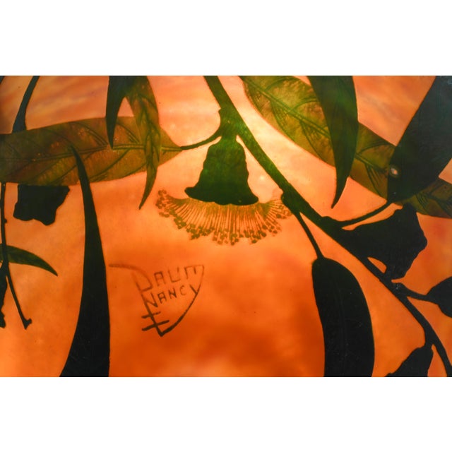 French Art Deco Pendant Light by Daum & Majorelle - 1925 Cameo Chandelier France For Sale - Image 11 of 15