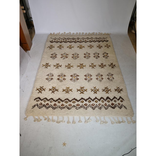 Hand-Knotted Berber Wool Rug, 1978 For Sale - Image 6 of 13