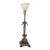 1960s Hollywood Regency Stiffel Co. Brass and Ebonized Column Table Lamp For Sale